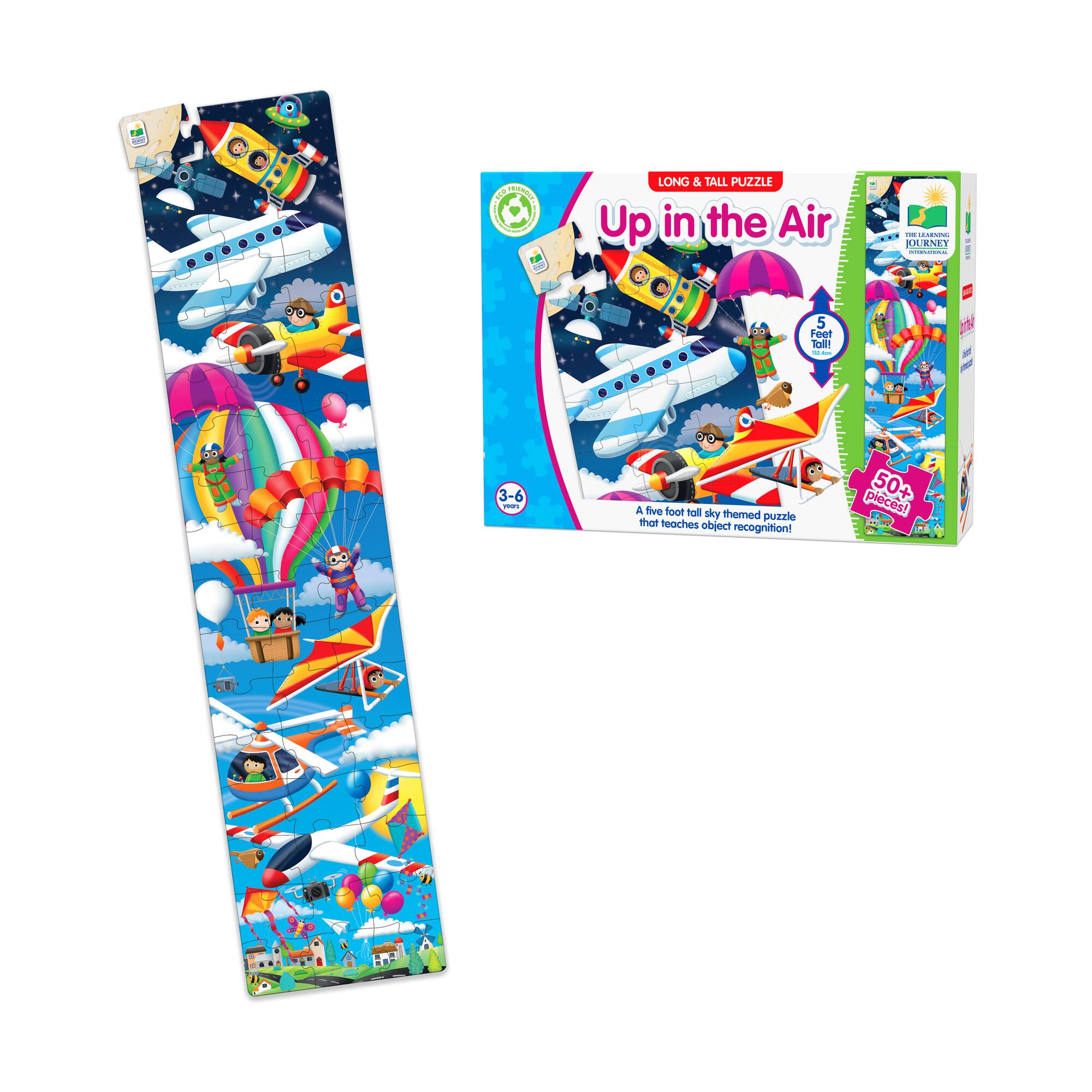 Long & Tall Puzzle - Up In the Air: 50+ Pcs